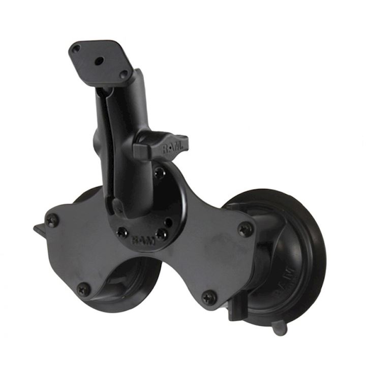 Double Suction Cup Mount with Diamond Plate